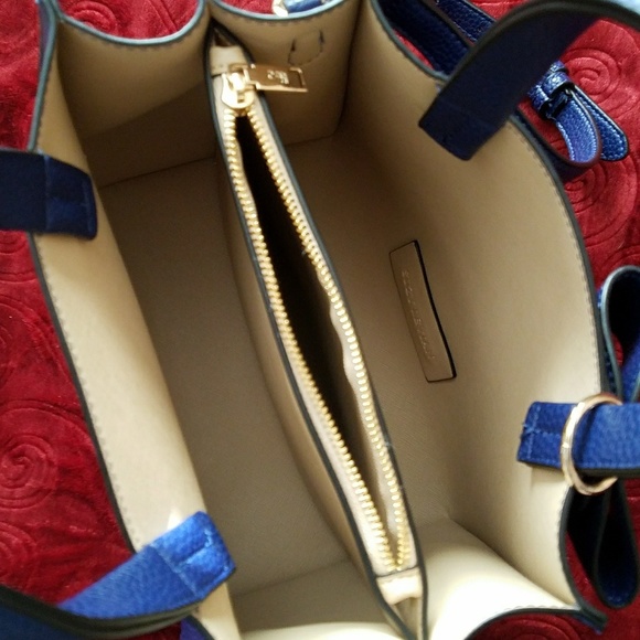 Suzy Levian ~Pebbled Faux Leather Satchel with Bow - Picture 4 of 8